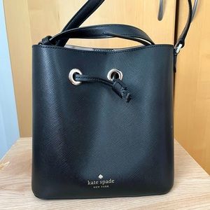 Black Kate Spade Bucket Purse
